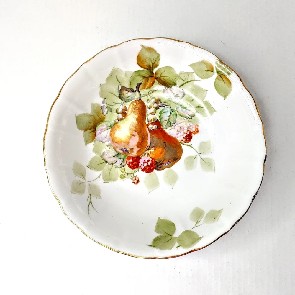 Gold Castle Porcelain pear bowl.